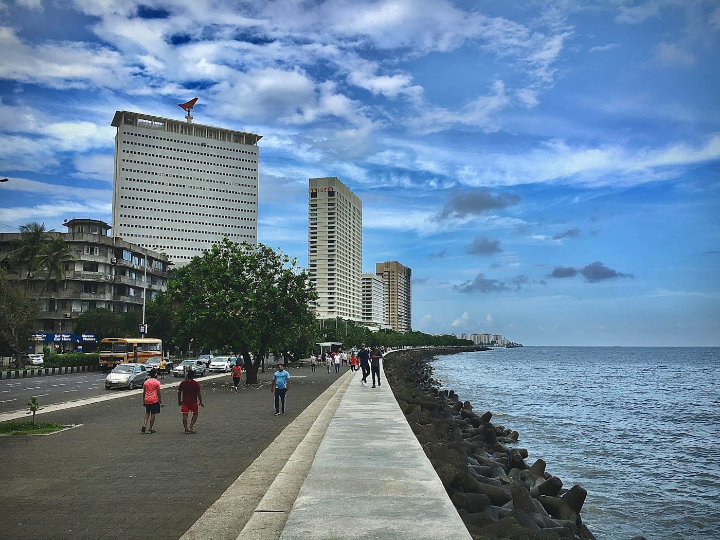 Modern luxury residential towers in Mumbai skyline